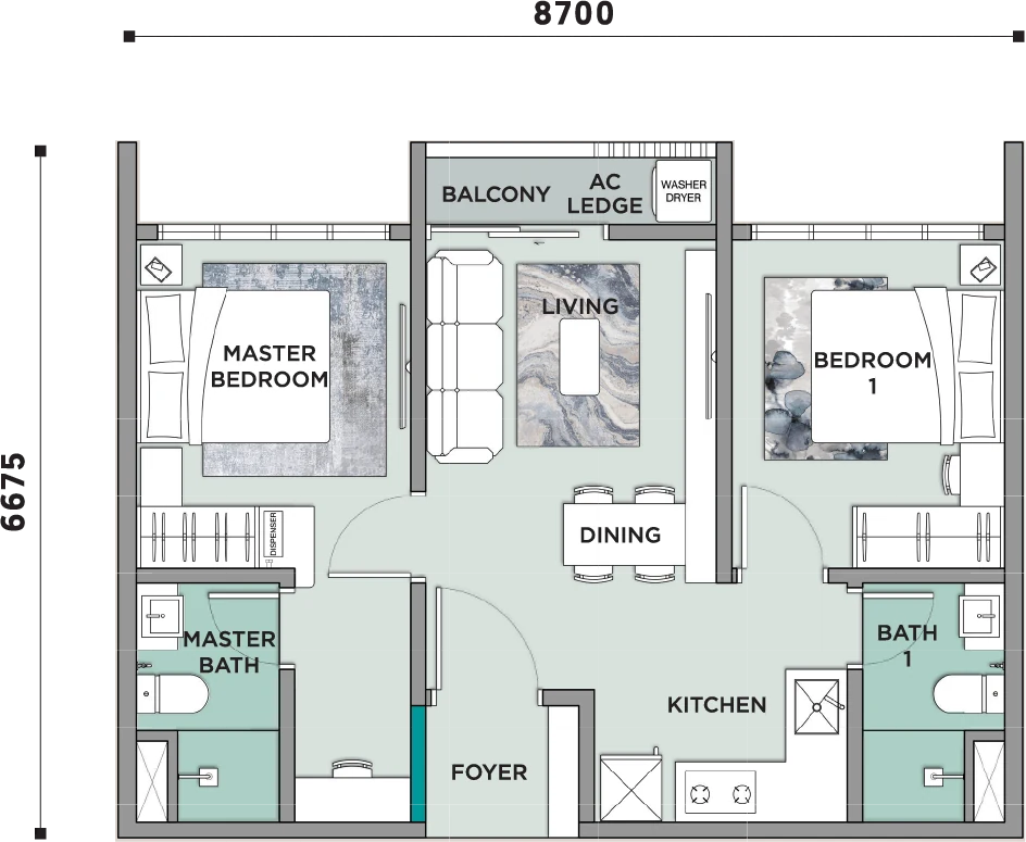Type A floor plan