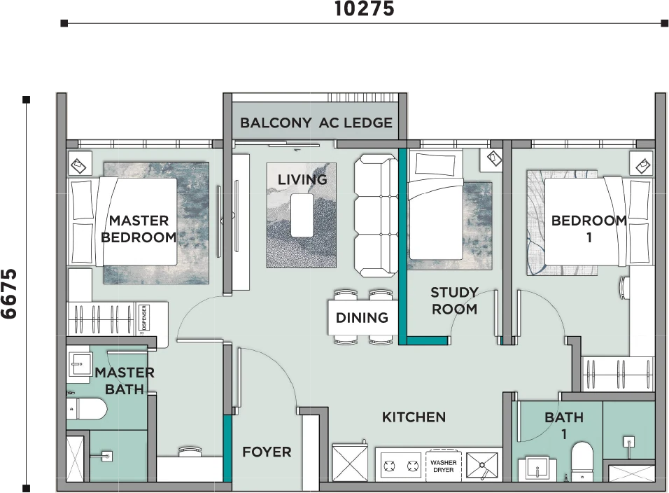 Type B floor plan